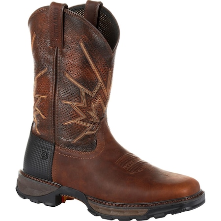 Durango Men's Western Boot, 10.5 M, Leather, 11 in H, Tobacco DDB0204
